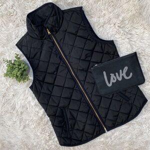 Old Navy Quilted Vest 💗 Black